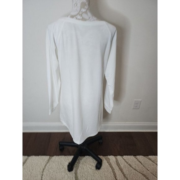 Women’s Long Sleeve Baby It’s Cold Outside T-Shirt Pajamas Medium - Picture 4 of 6